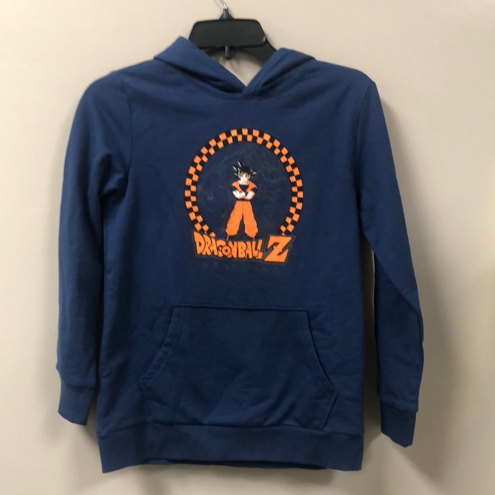 Zumiez DragonBall Z youth Goku navy/orange hoodie NWT size L
